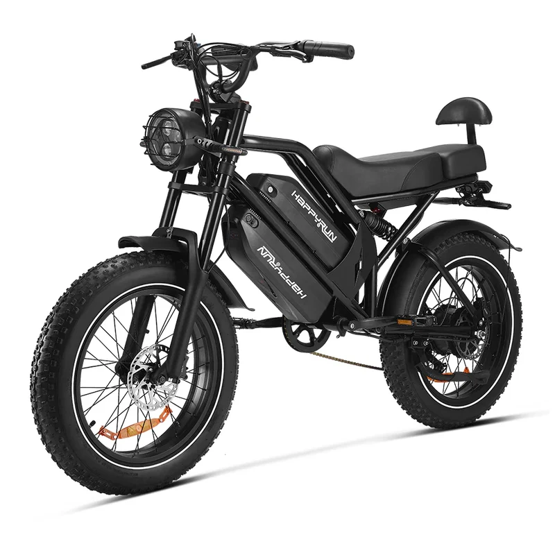 HAPPYRUN G70 20" Electric Cargo Bike 2000W Peak Motor 48V 38Ah Battery