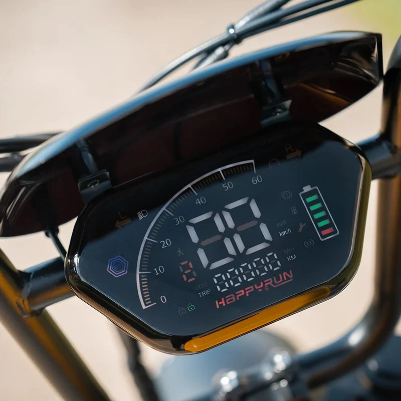 HAPPYRUN G100 Pro Fat Tire Electric Bikes 3000W 72V 33Ah Dual Batteries