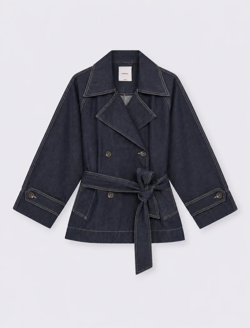 giacca doppio petto - DENIM SCURO