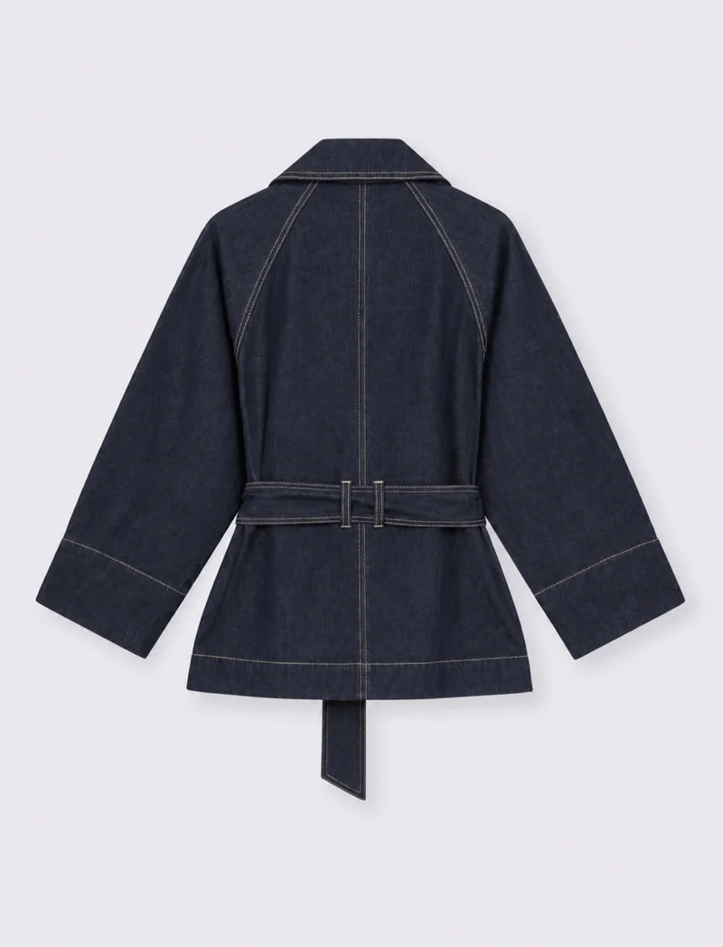 giacca doppio petto - DENIM SCURO