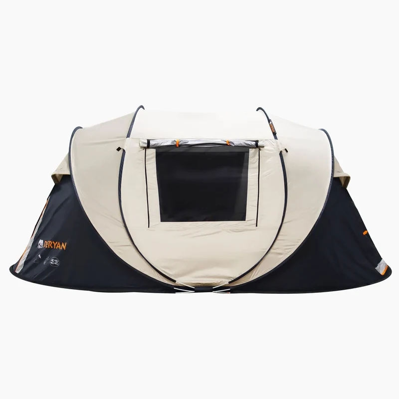 Tenda pop-up di lusso - Colonna d'acqua 5000 mm - Beige - 4 persone