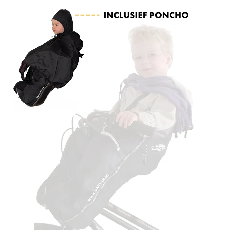 Poncho antipioggia e antivento per seggiolino da bici Bike-A-Way - Bobike & Yepp