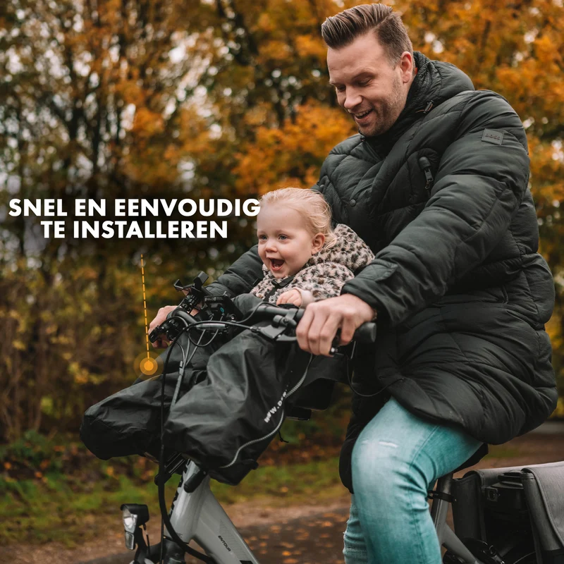 Poncho antipioggia e antivento per seggiolino da bici Bike-A-Way - Bobike & Yepp