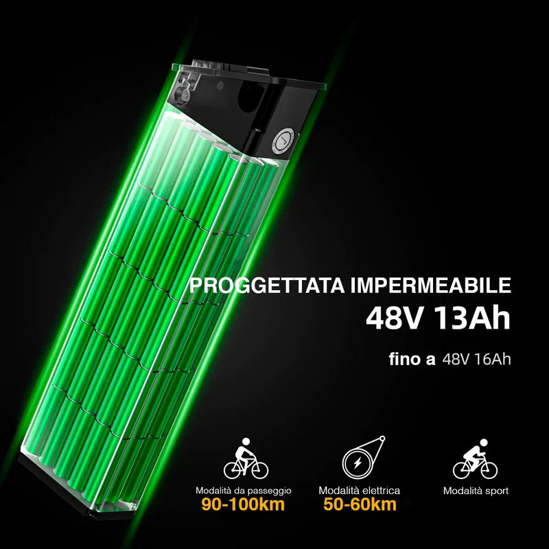 ENGWE Engine X 3 colori Motore|250W sbloccabile a 750W | 48V 13AH | 40KM/H di velicità |Autonomia 90KM