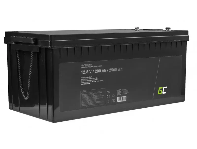 [CAV04] LiFePO4 BATTERIA 12.8V 200Ah 2560Wh LFP al Litio 12V per per Camper, Roulotte, Barche, Carrello da Golf, fotovoltaico, Solare, Pannello solare, Veicoli elettrici GARANZIA ITALIA