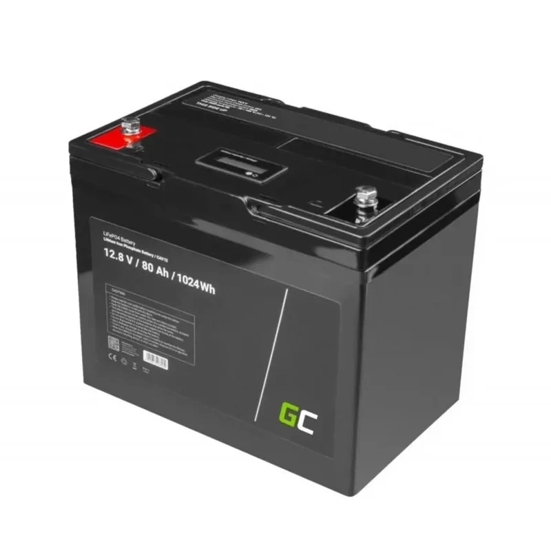[CAV12] LiFePO4 BATTERIA 12.8V 80Ah 1024Wh LFP al litio 12V BMS per Impianto Fotovoltaico Barca a motore Campeggio Sedia a Rotelle Auto elettriche