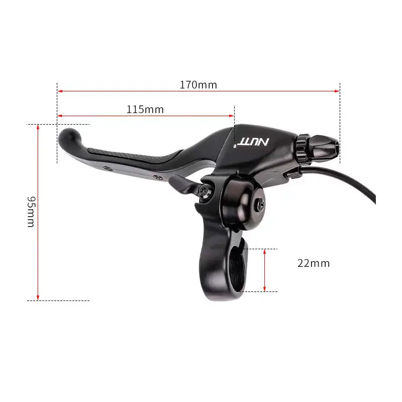 Leva del freno NUTT – connettore IMPERMEABILE o SM 2P per EBIKE e Monopattini elettrici