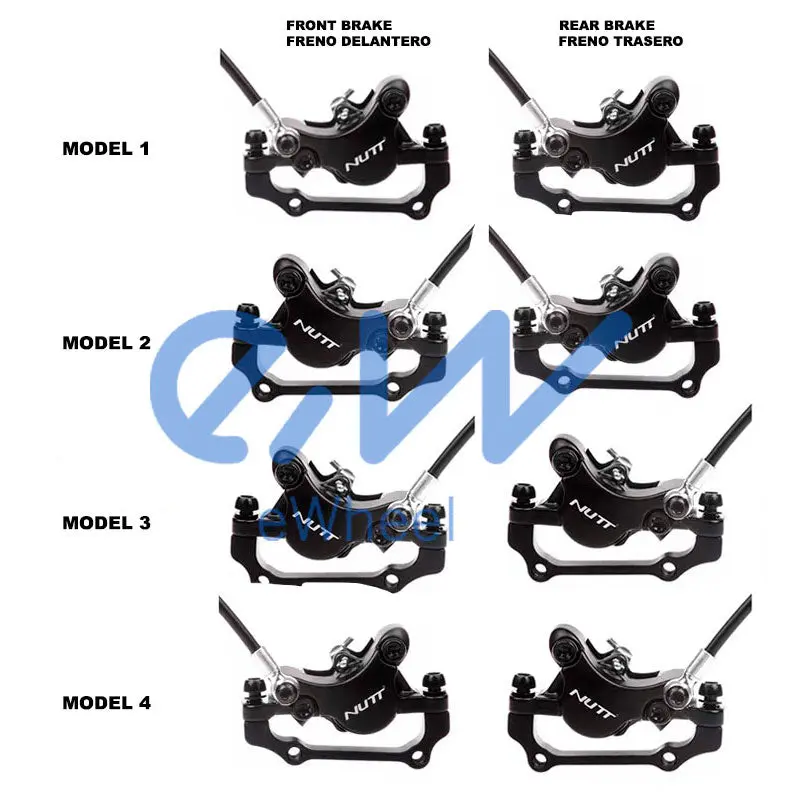KIT freno idraulico NUTT A5-D per EBIKE e Monopattini Elettrici a disco idraulico