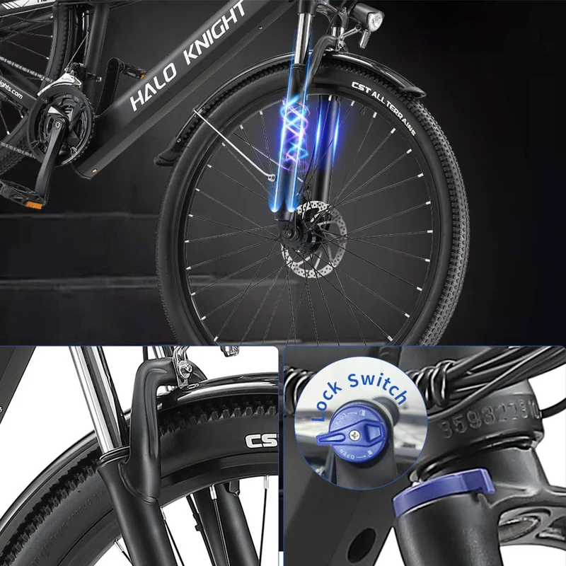 HALO KNIGHT H02 29" Mountain Electric Bike 750W Brushless Motor 48V 16Ah Battery