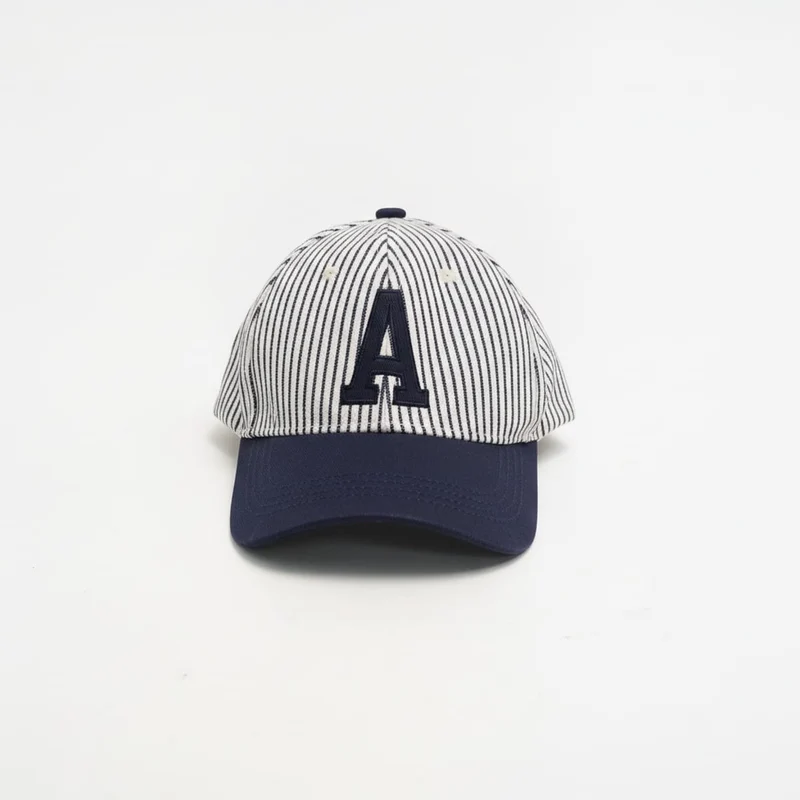 Cappello bambino baseball con lettera a righe - var 1