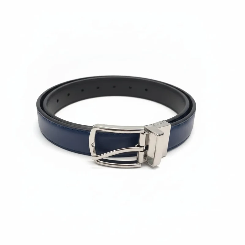 Cintura bambino double face - Blu