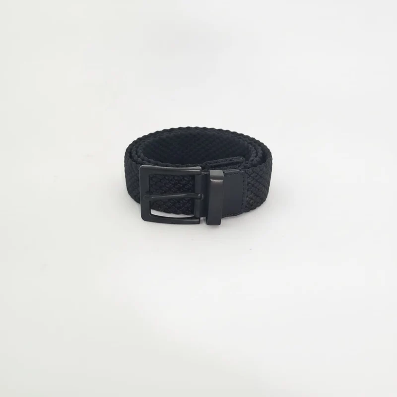 Cintura uomo elastica intrecciata - Nero