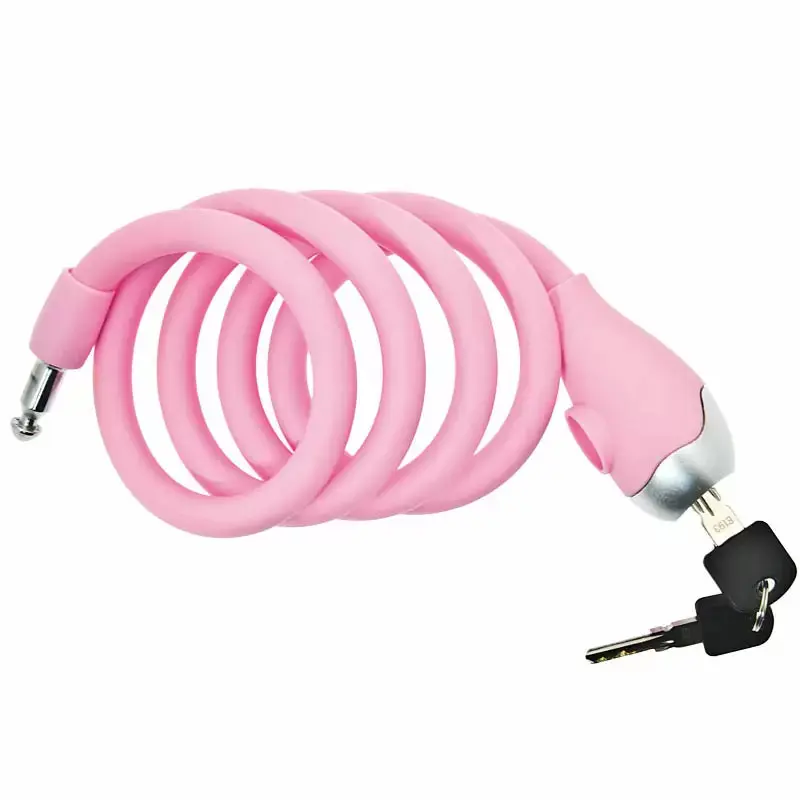 LUCCHETTI BRN a SPIRALE rivestiti in silicone per Monopattini e Bici