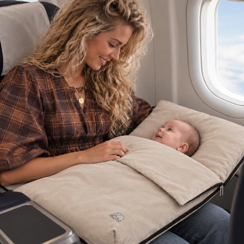 Lettino da viaggio AirTraveller - Crema