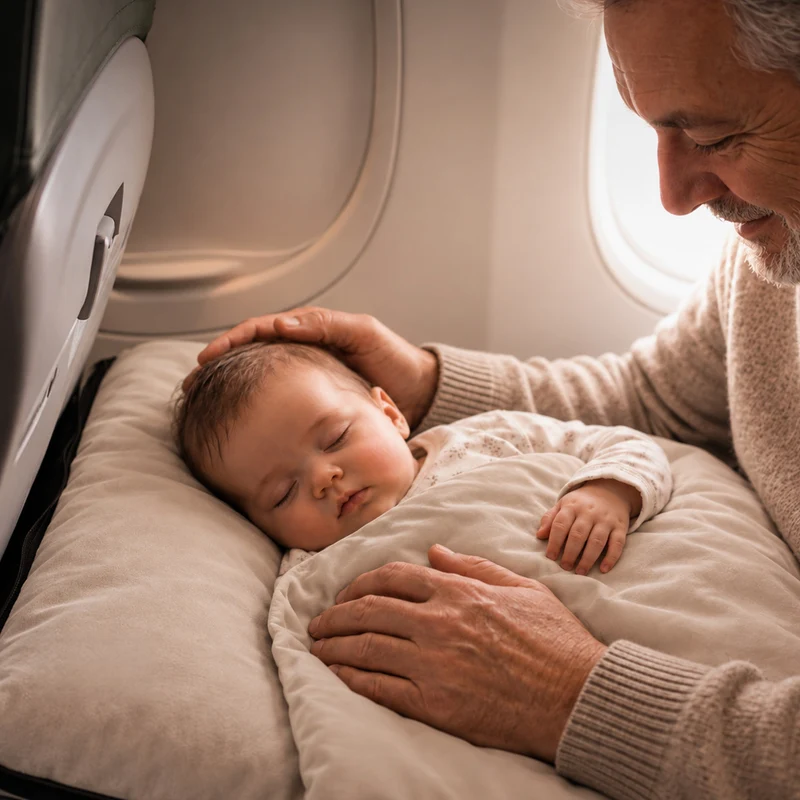 Lettino da viaggio AirTraveller - Crema