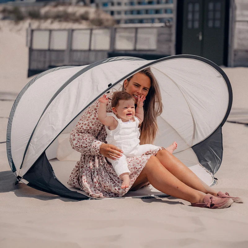 Tenda da spiaggia XXL Crema