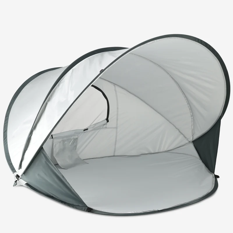 Tenda da spiaggia XXL Argento