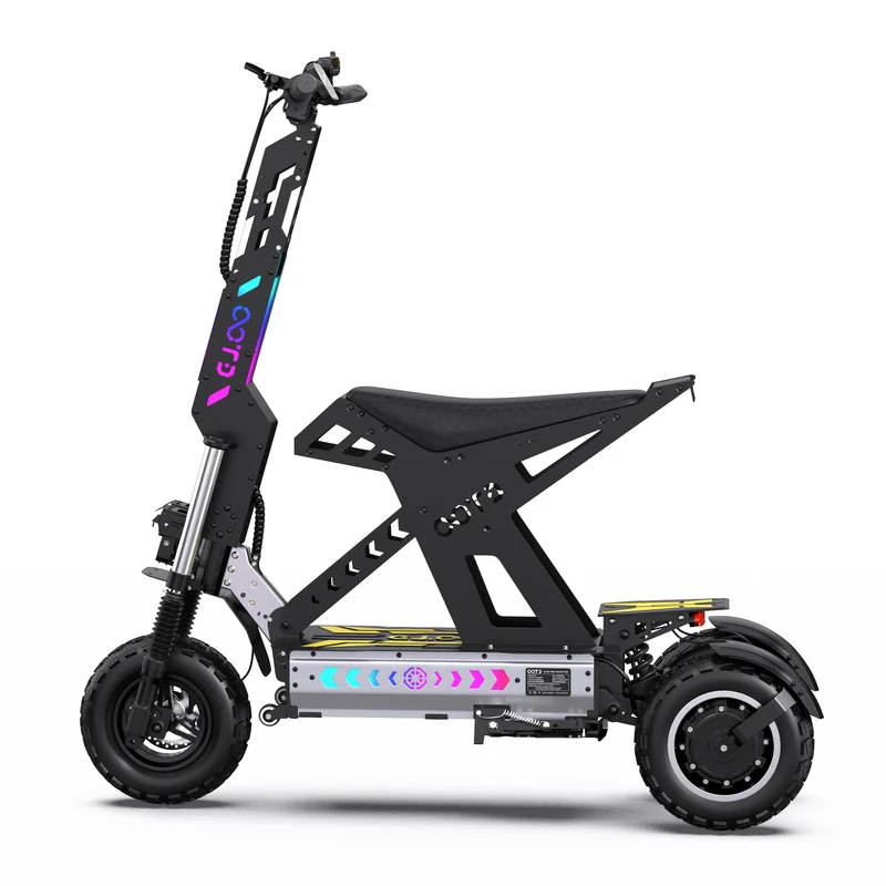 OOTD T30 13" All-Terrain 3-Wheel Scooter Electric Scooter 1600W*2 Dual Motor 60V 31.2Ah Battery
