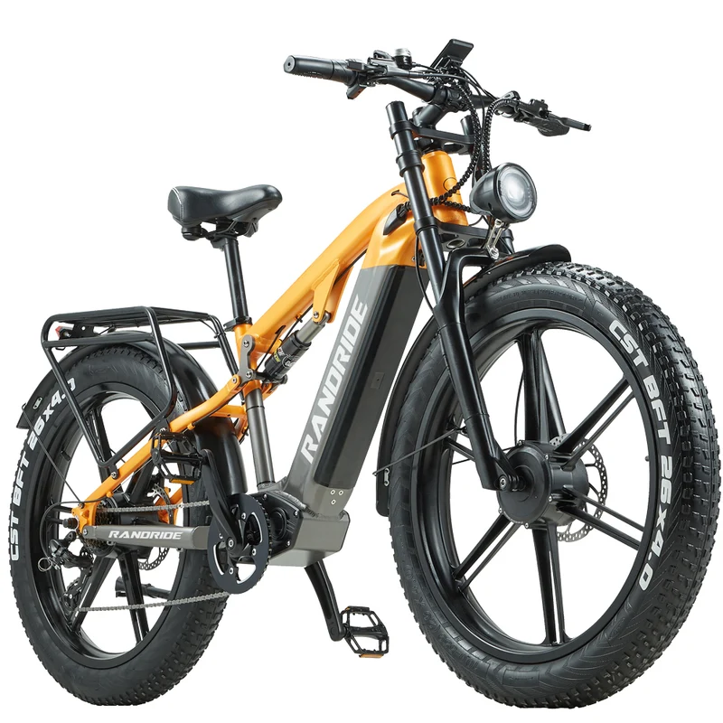 RANDRIDE YX80M-2 26" Mountain Electric Bike 1000W*2 Dual Motors 48V 20Ah Battery
