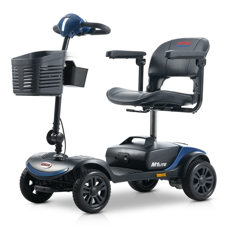 METRO MOBILITY M1 LITE 9" 4 Wheel Mobility Scooter 300W Motor 24V 12Ah Battery