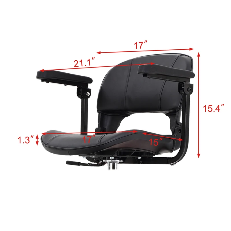 METRO MOBILITY M1 LITE 9" 4 Wheel Mobility Scooter 300W Motor 24V 12Ah Battery