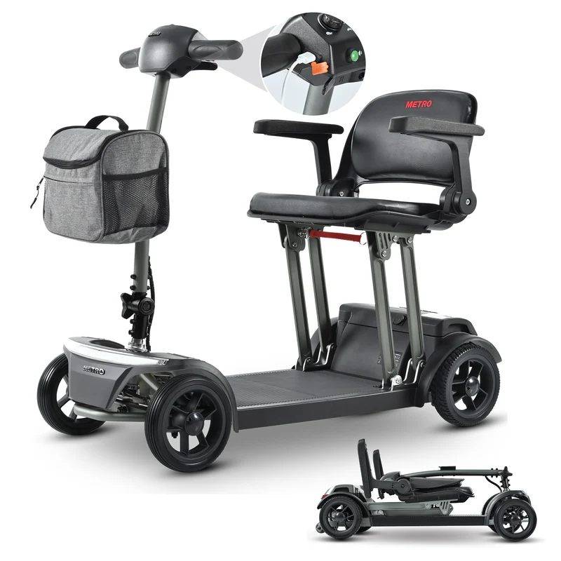 METRO MOBILITY AIR TRAVELLER 8" 4 Wheel Mobility Scooter 180W Motor 24V 20Ah Battery