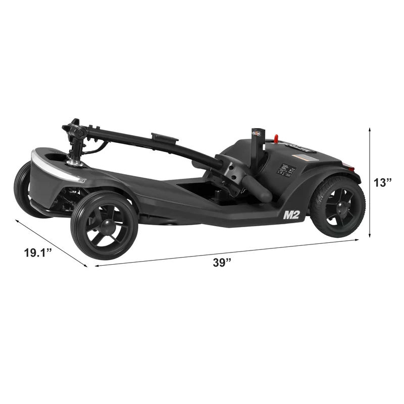 METRO MOBILITY M2 7.1" 4 Wheel Mobility Scooter 250W Motor 24V 12Ah lead-acid Battery