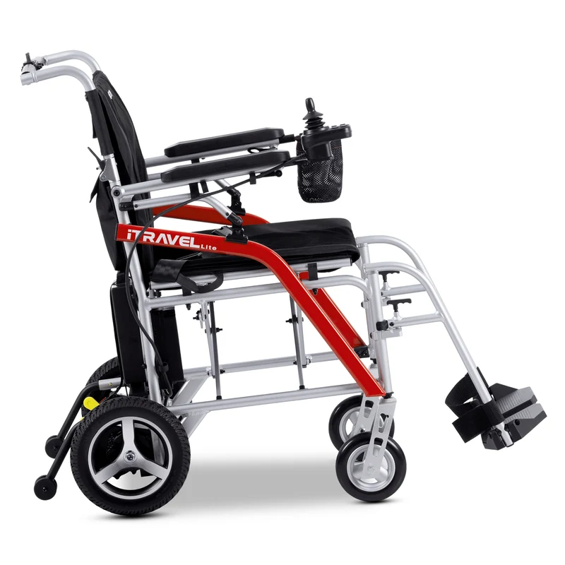 METRO MOBILITY ITRAVEL LITE 10" 4 Wheel Mobility Electric Wheelchairs 300W Motor 24V 10Ah Battery (Airplane-friendly)