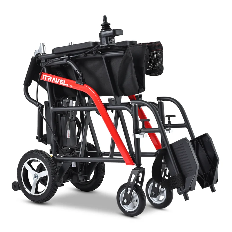 METRO MOBILITY ITRAVEL LITE 10" 4 Wheel Mobility Electric Wheelchairs 300W Motor 24V 10Ah Battery (Airplane-friendly)