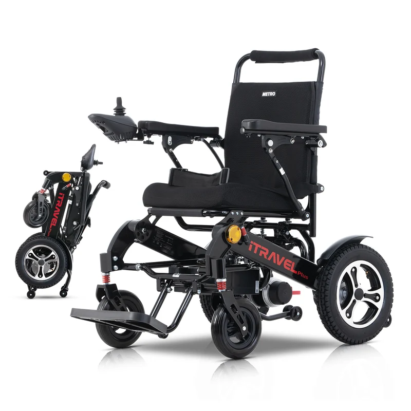 METRO MOBILITY ITRAVEL PLUS 8" 4 Wheel Mobility Electric Wheelchairs 360W Motor 24V 20Ah Battery