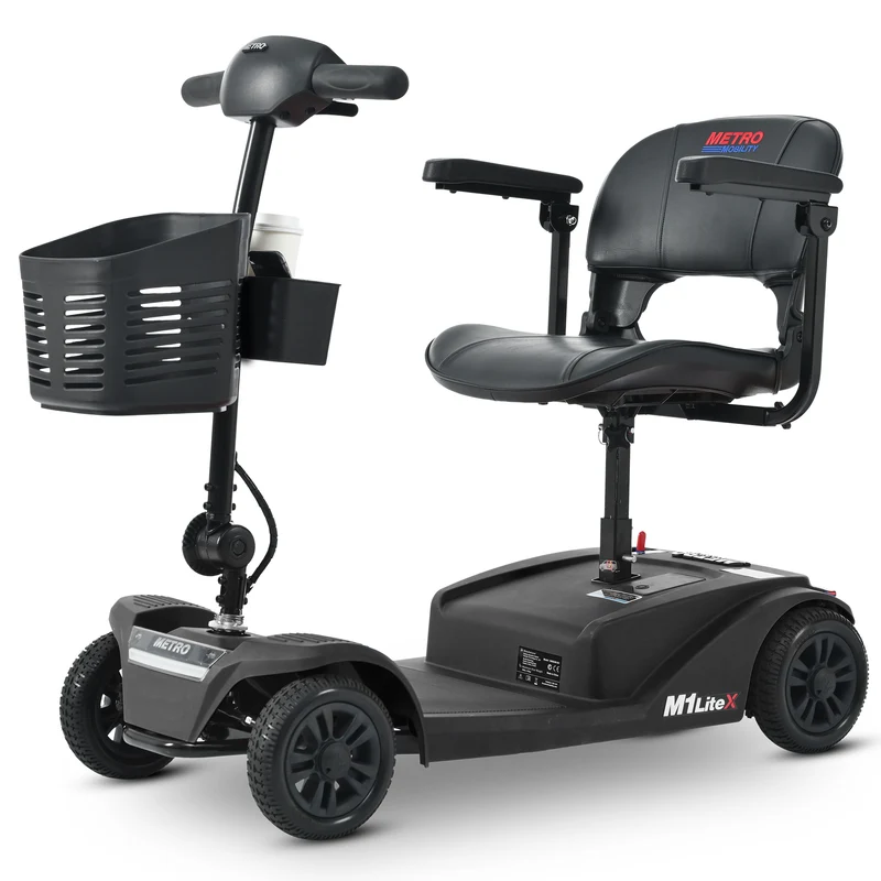 METRO MOBILITY M1 LiteX 8" 4 Wheel Travel Scooters 250W Motor 24V 12Ah Battery