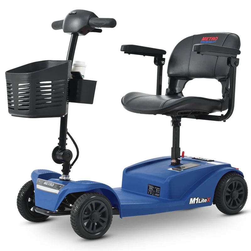 METRO MOBILITY M1 LiteX 8" 4 Wheel Travel Scooters 250W Motor 24V 12Ah Battery