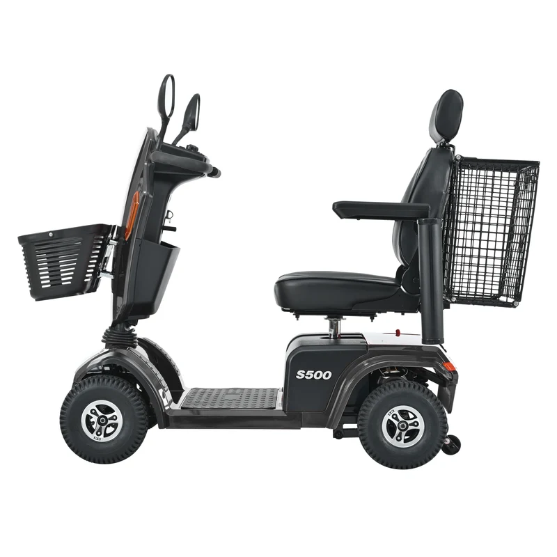 METRO MOBILITY S500 10" 4 Wheel Heavy Duty Scooters 500W Motor 24V 52Ah Battery