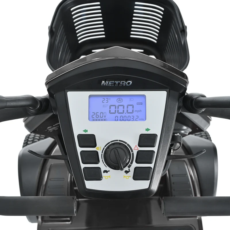 METRO MOBILITY S500 10" 4 Wheel Heavy Duty Scooters 500W Motor 24V 52Ah Battery