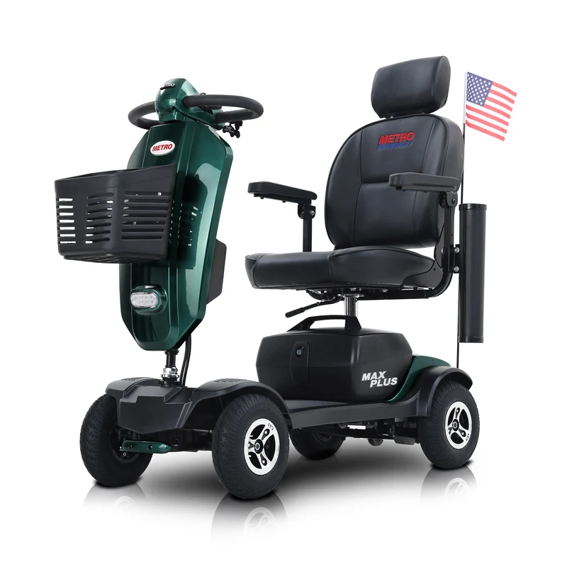 METRO MOBILITY MAX PLUS 9" 4 Wheel Electric Mobility Scooter 300W Motor 24V 20Ah Battery