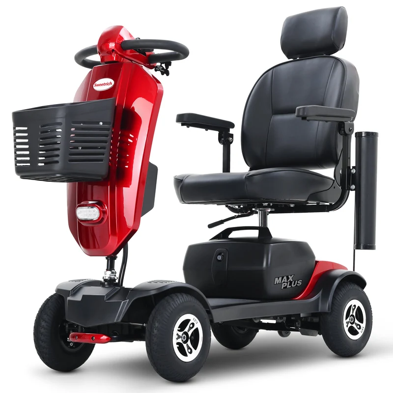 METRO MOBILITY MAX PLUS 9" 4 Wheel Electric Mobility Scooter 300W Motor 24V 20Ah Battery