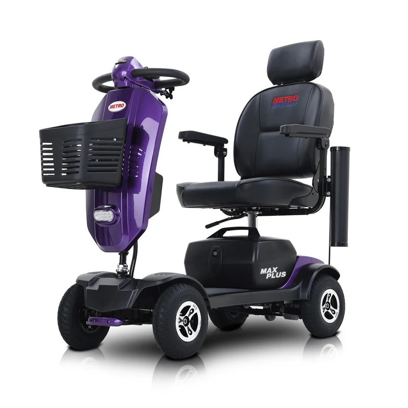 METRO MOBILITY MAX PLUS 9" 4 Wheel Electric Mobility Scooter 300W Motor 24V 20Ah Battery