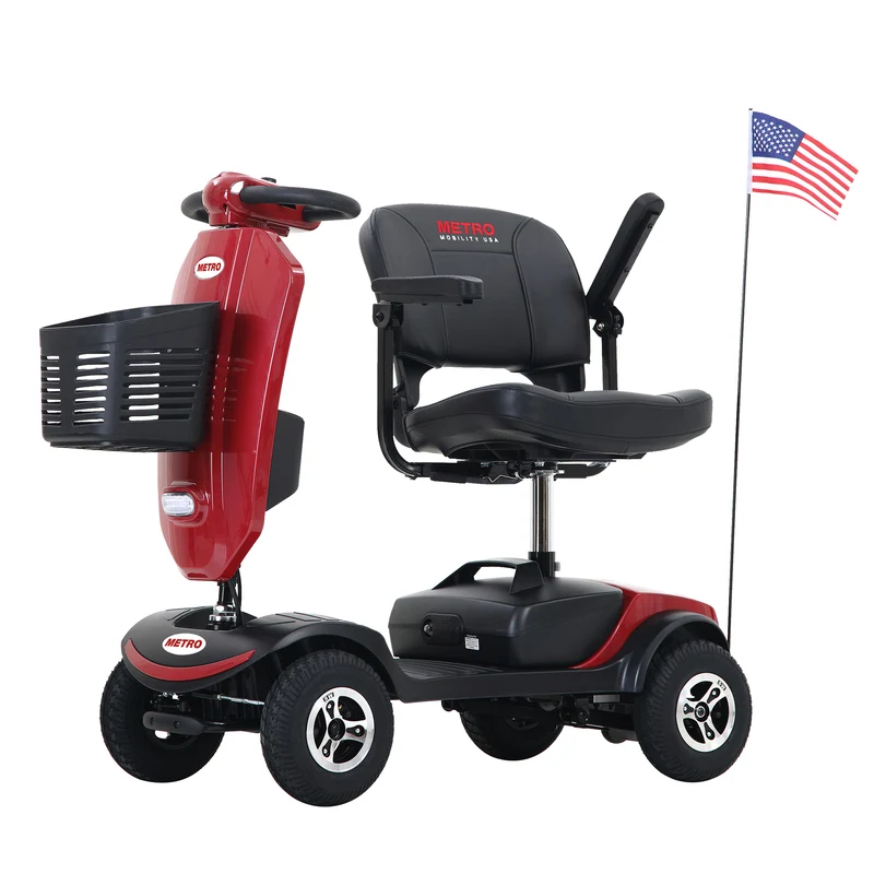 METRO MOBILITY UPGRADED PATRIOT 9" 4 Wheel Electric Mobility Scooter 300W Motor 24V 12Ah Battery