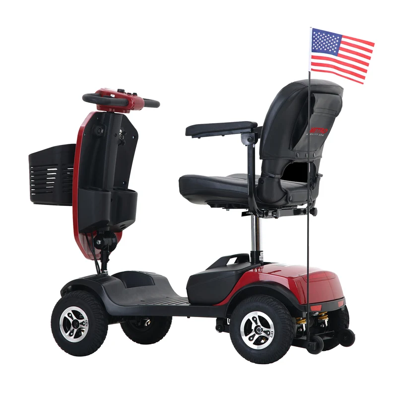 METRO MOBILITY UPGRADED PATRIOT 9" 4 Wheel Electric Mobility Scooter 300W Motor 24V 12Ah Battery