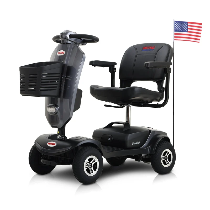 METRO MOBILITY PATRIOT 9" 4 Wheel Electric Mobility Scooter 300W Motor 24V 12Ah Battery