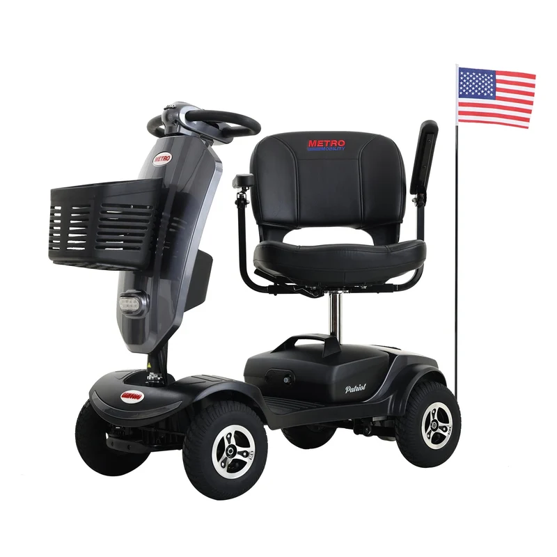 METRO MOBILITY PATRIOT 9" 4 Wheel Electric Mobility Scooter 300W Motor 24V 12Ah Battery