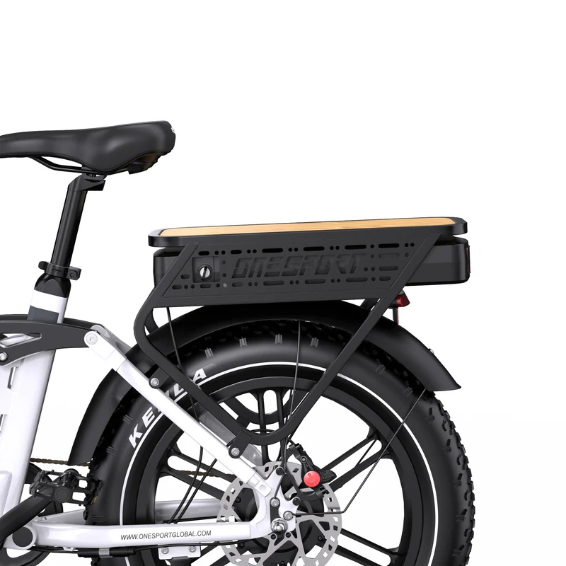 ONESPORT OT08 PRO 20" Full Suspension Fat Tire Electric Bike 500W Motor 48V 18Ah*2 Dual Battery