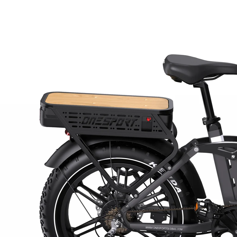 ONESPORT OT08 PRO 20" Full Suspension Fat Tire Electric Bike 500W Motor 48V 18Ah*2 Dual Battery