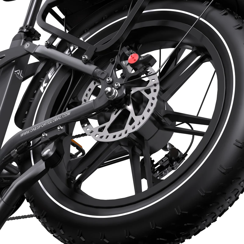 ONESPORT OT08 PRO 20" Full Suspension Fat Tire Electric Bike 500W Motor 48V 18Ah*2 Dual Battery
