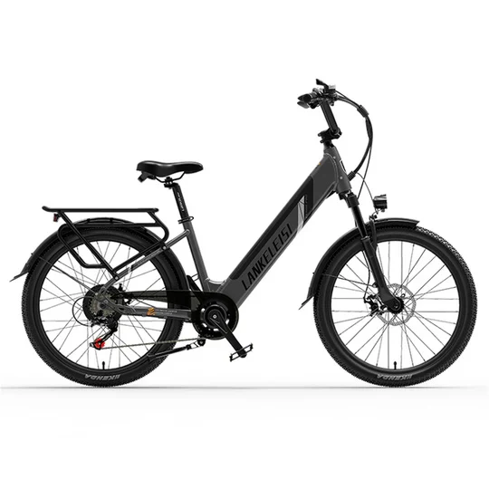 LANKELEISI ES500 Pro 24" Electric City Bike 500W Motor 48V 14.5Ah Battery