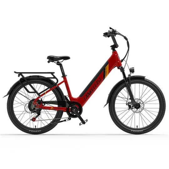 LANKELEISI ES500 Pro 24" Electric City Bike 500W Motor 48V 14.5Ah Battery