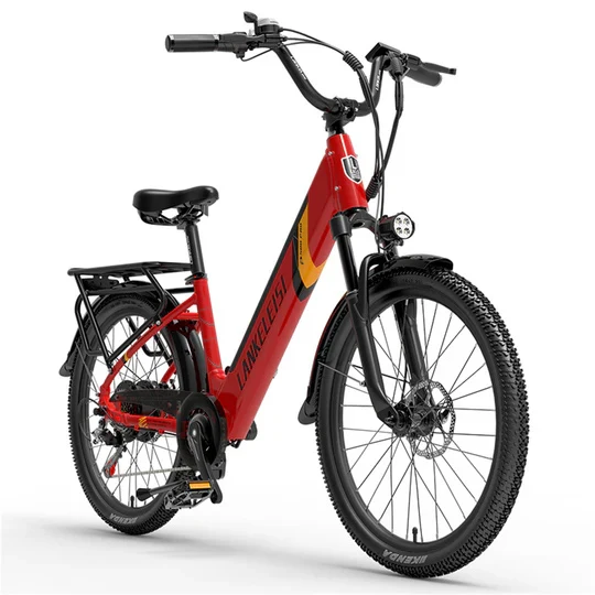 LANKELEISI ES500 Pro 24" Electric City Bike 500W Motor 48V 14.5Ah Battery