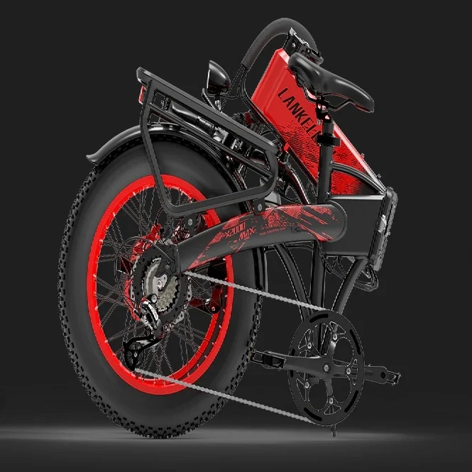 LANKELEISI X2000 MAX 20" Foldable Electric Bike 2000W Dual Motor 48V 20Ah Battery