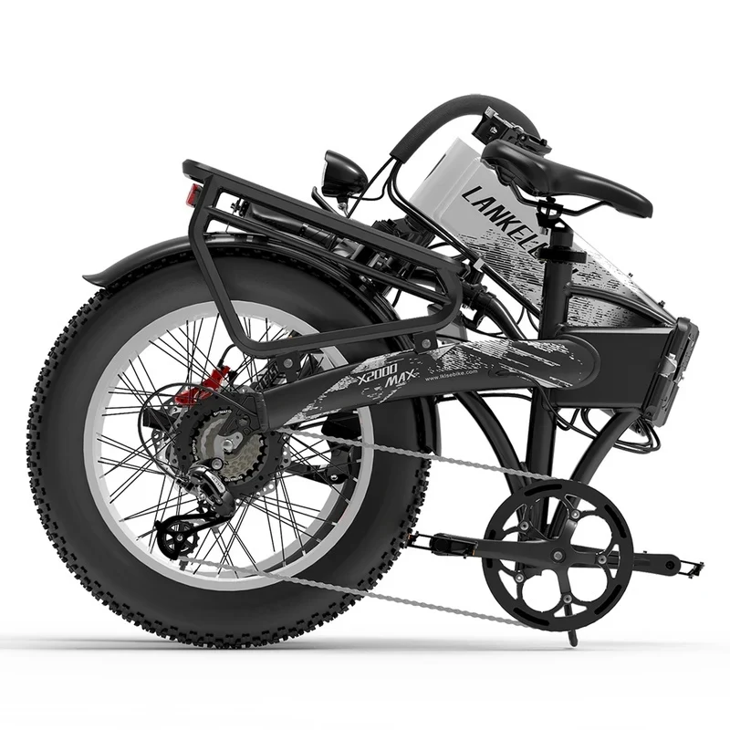 LANKELEISI X2000 MAX 20" Foldable Electric Bike 2000W Dual Motor 48V 20Ah Battery