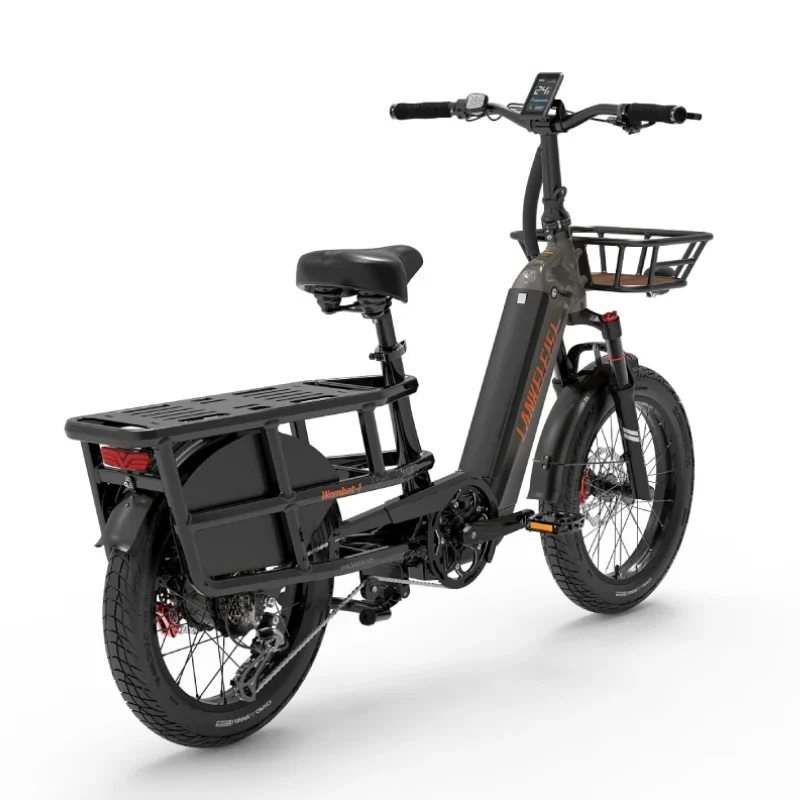 LANKELEISI Wombat-1 20" Cargo Electric Bike 1000W Motor 48V 20Ah Battery